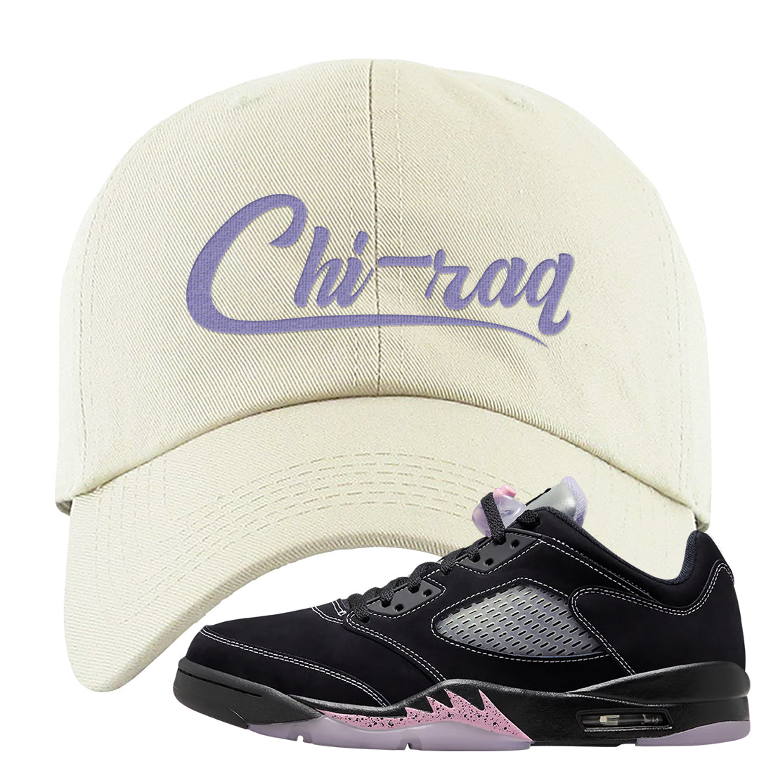 Dongdan Low 5s Dad Hat | Chiraq, White