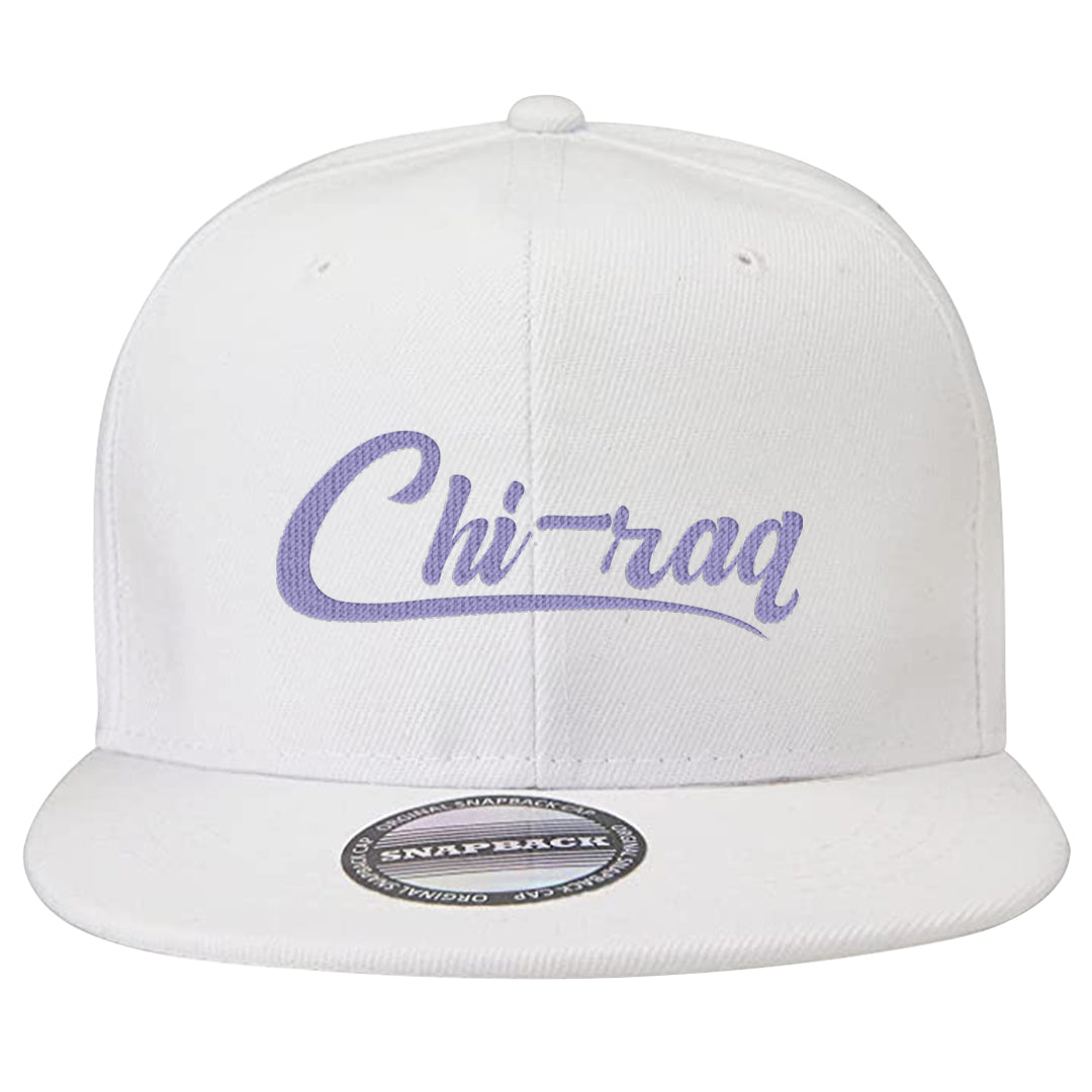 Dongdan Low 5s Snapback Hat | Chiraq, White