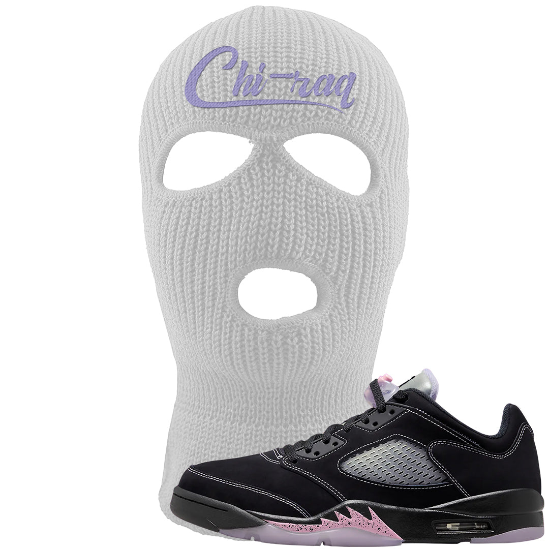 Dongdan Low 5s Ski Mask | Chiraq, White