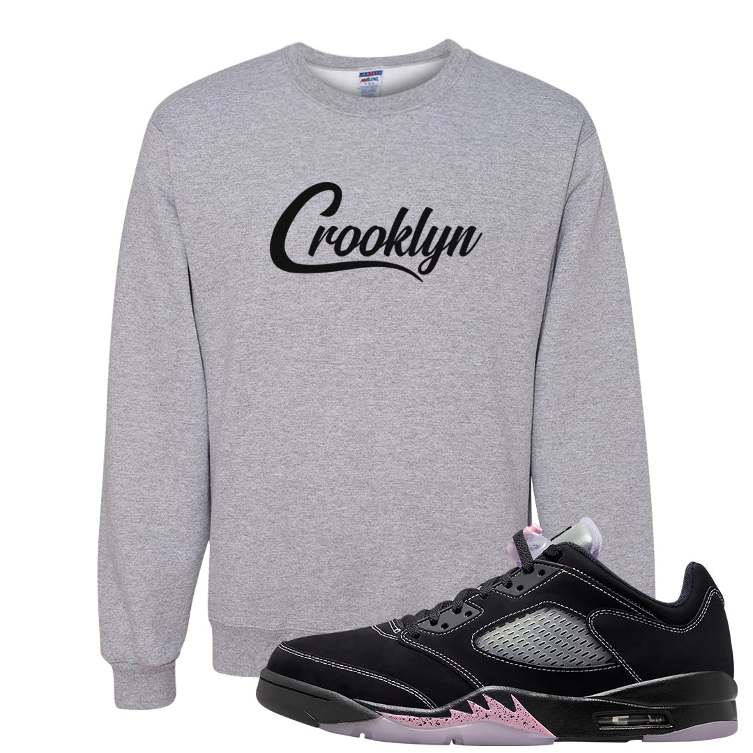 Dongdan Low 5s Crewneck Sweatshirt | Crooklyn, Ash