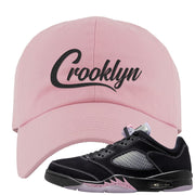 Dongdan Low 5s Dad Hat | Crooklyn, Light Pink