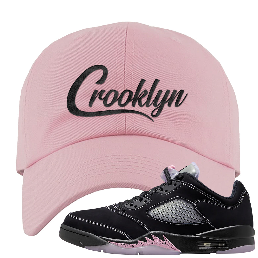 Dongdan Low 5s Dad Hat | Crooklyn, Light Pink