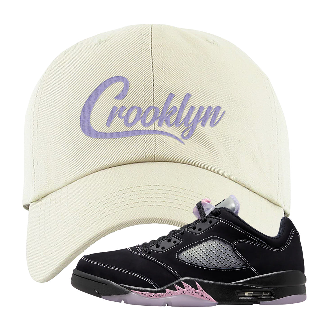 Dongdan Low 5s Dad Hat | Crooklyn, White