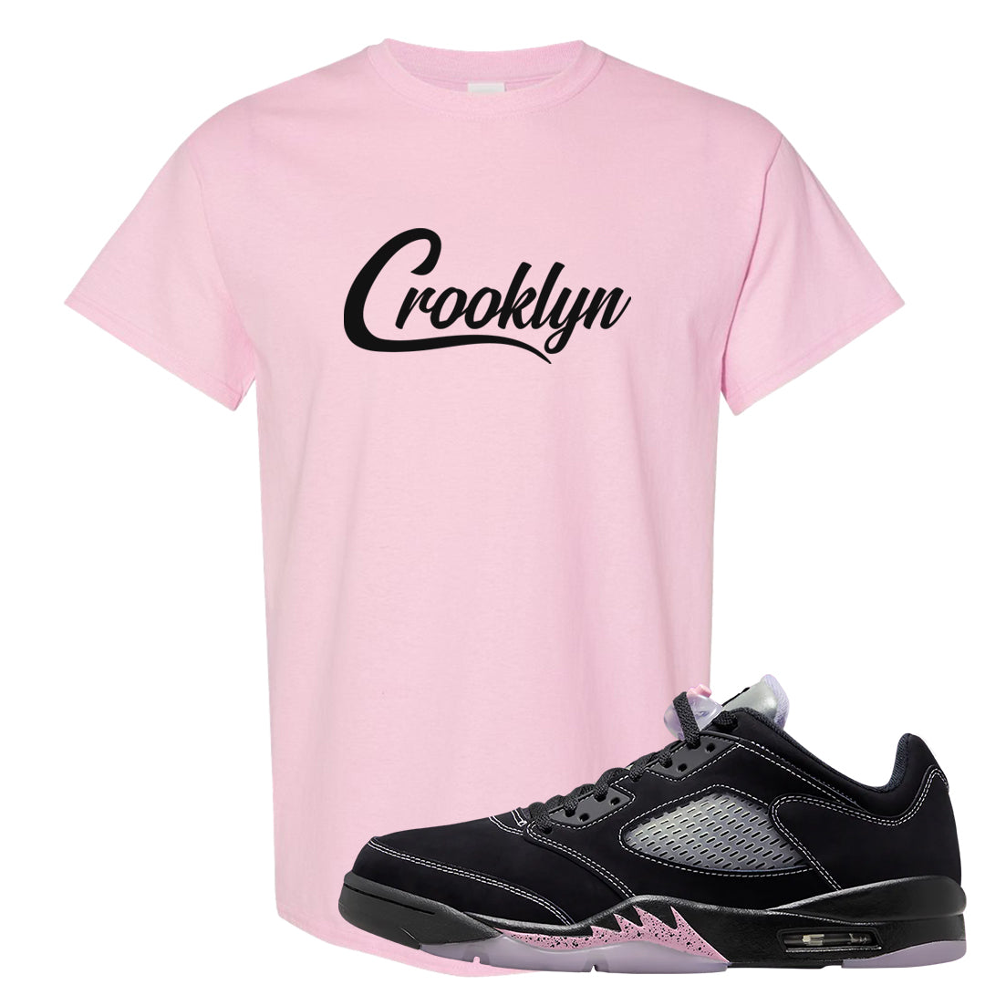 Dongdan Low 5s T Shirt | Crooklyn, Light Pink