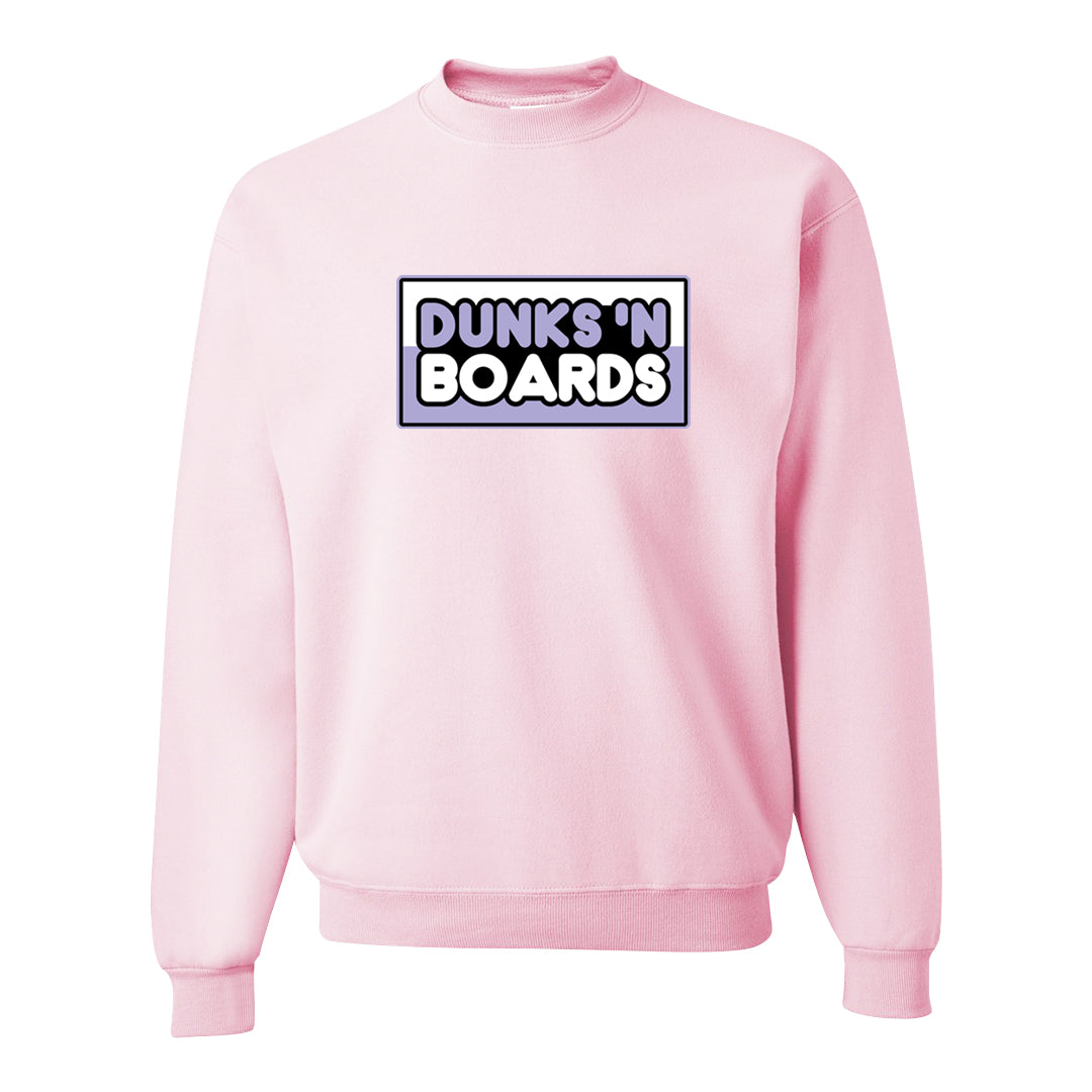 Dongdan Low 5s Crewneck Sweatshirt | Dunks N Boards, Light Pink