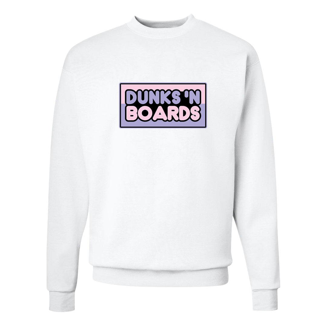 Dongdan Low 5s Crewneck Sweatshirt | Dunks N Boards, White