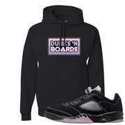 Dongdan Low 5s Hoodie | Dunks N Boards, Black