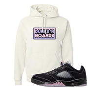 Dongdan Low 5s Hoodie | Dunks N Boards, White