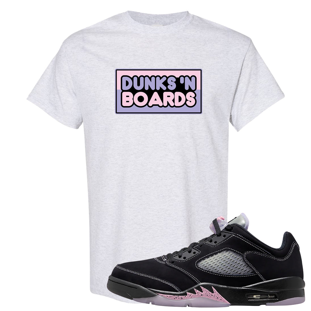 Dongdan Low 5s T Shirt | Dunks N Boards, Ash