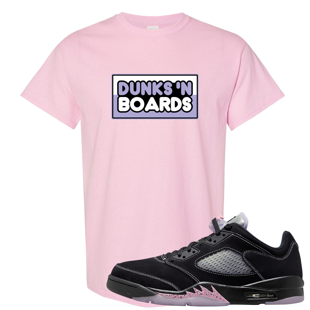 Dongdan Low 5s T Shirt | Dunks N Boards, Light Pink