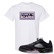 Dongdan Low 5s T Shirt | Dunks N Boards, White