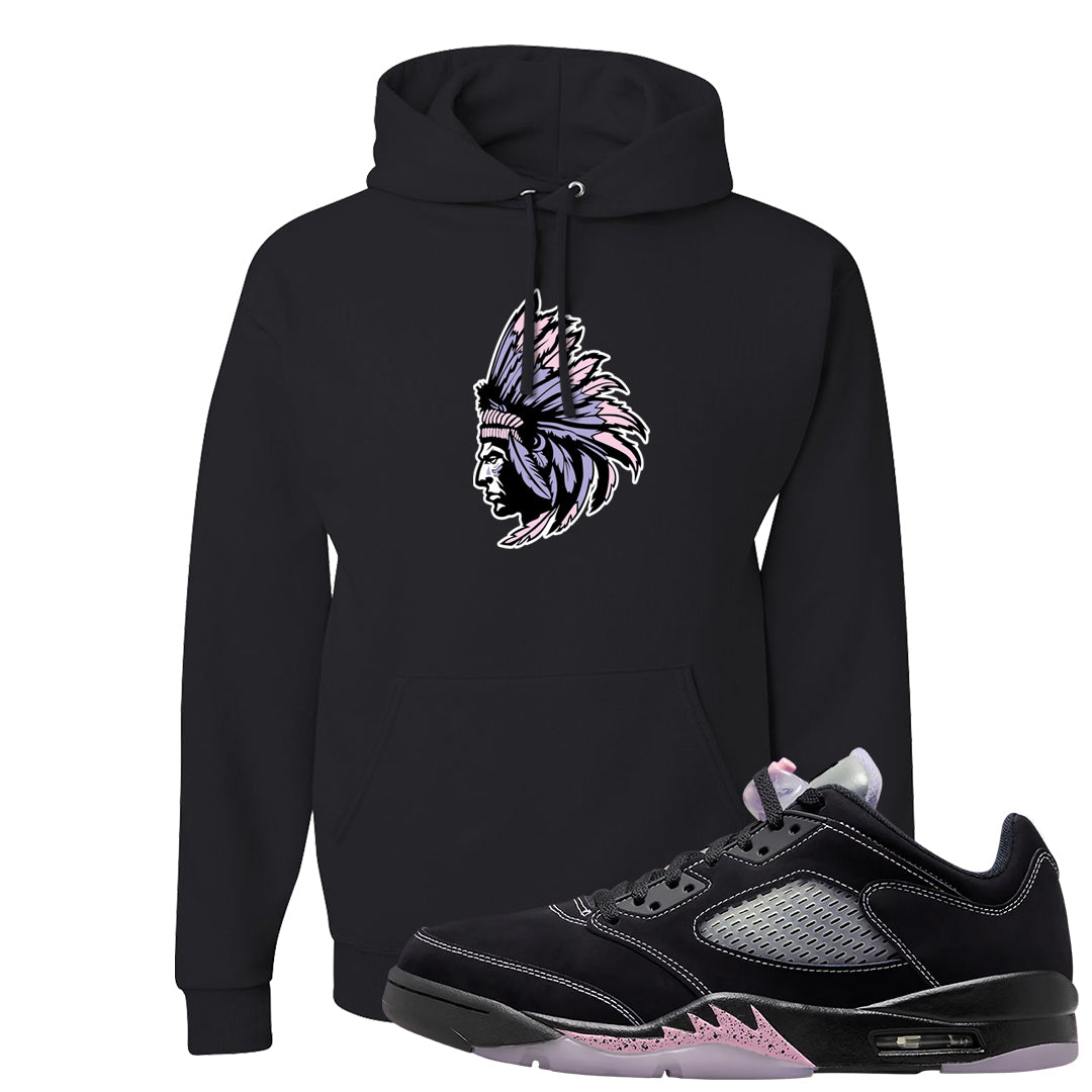 Dongdan Low 5s Hoodie | Indian Chief, Black