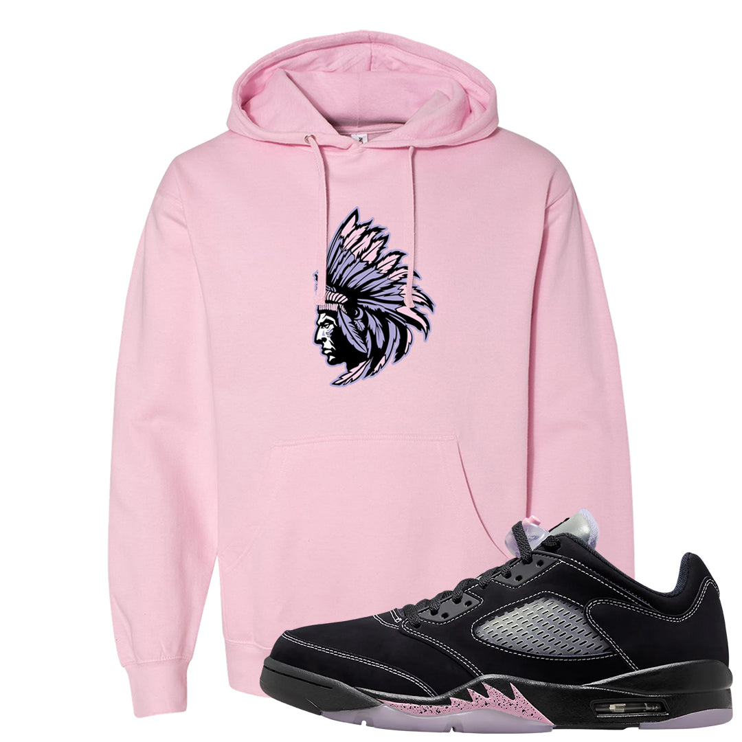 Dongdan Low 5s Hoodie | Indian Chief, Light Pink