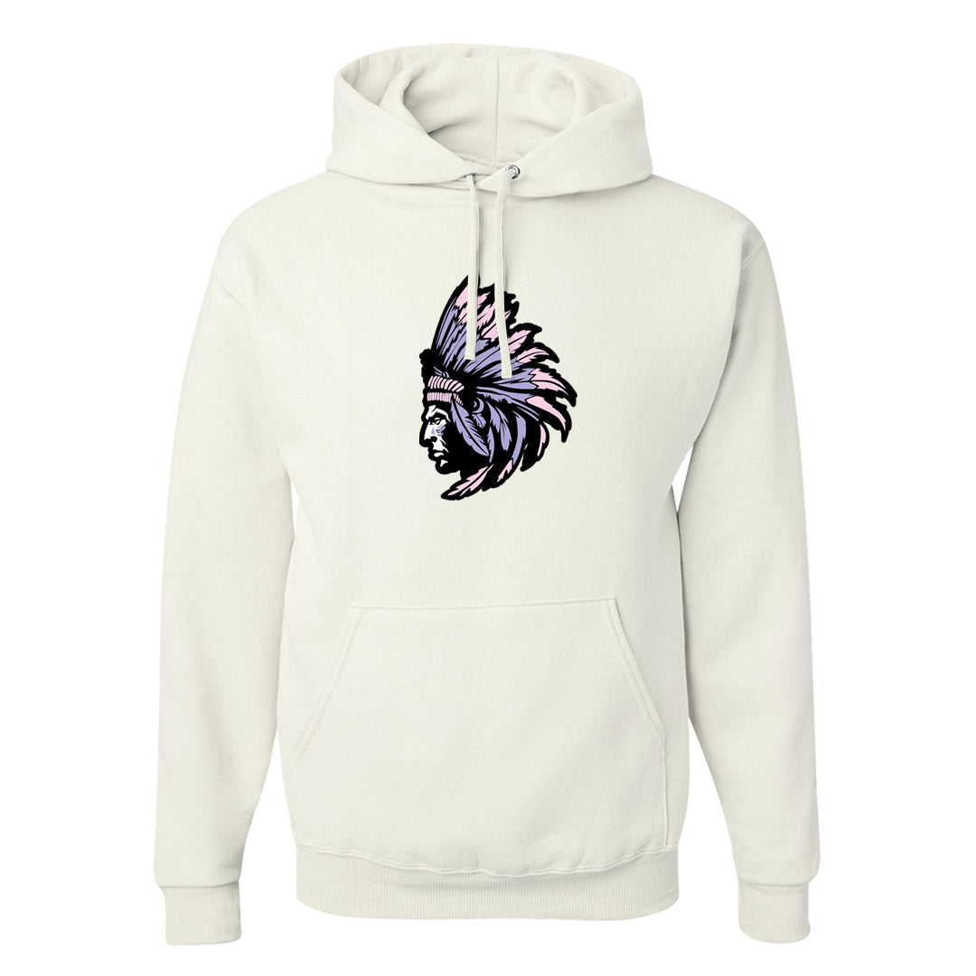 Dongdan Low 5s Hoodie | Indian Chief, White
