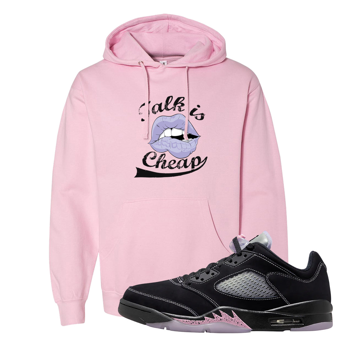 Dongdan Low 5s Hoodie | Talk Lips, Light Pink