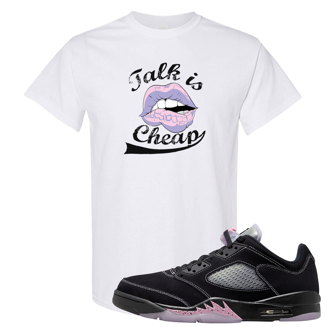 Dongdan Low 5s T Shirt | Talk Lips, White