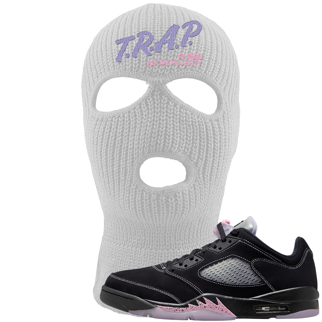 Dongdan Low 5s Ski Mask | Trap To Rise Above Poverty, White