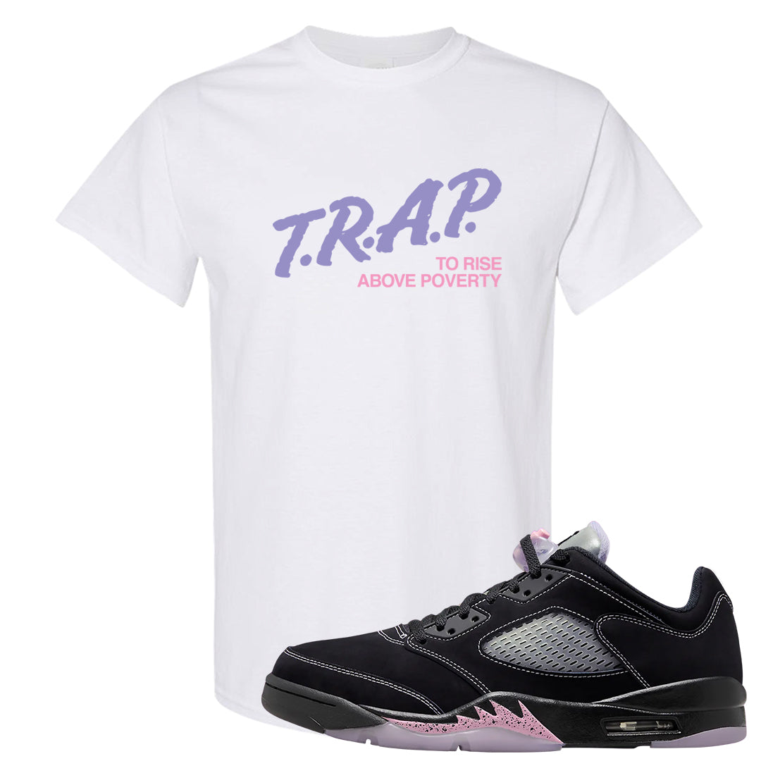 Dongdan Low 5s T Shirt | Trap To Rise Above Poverty, White