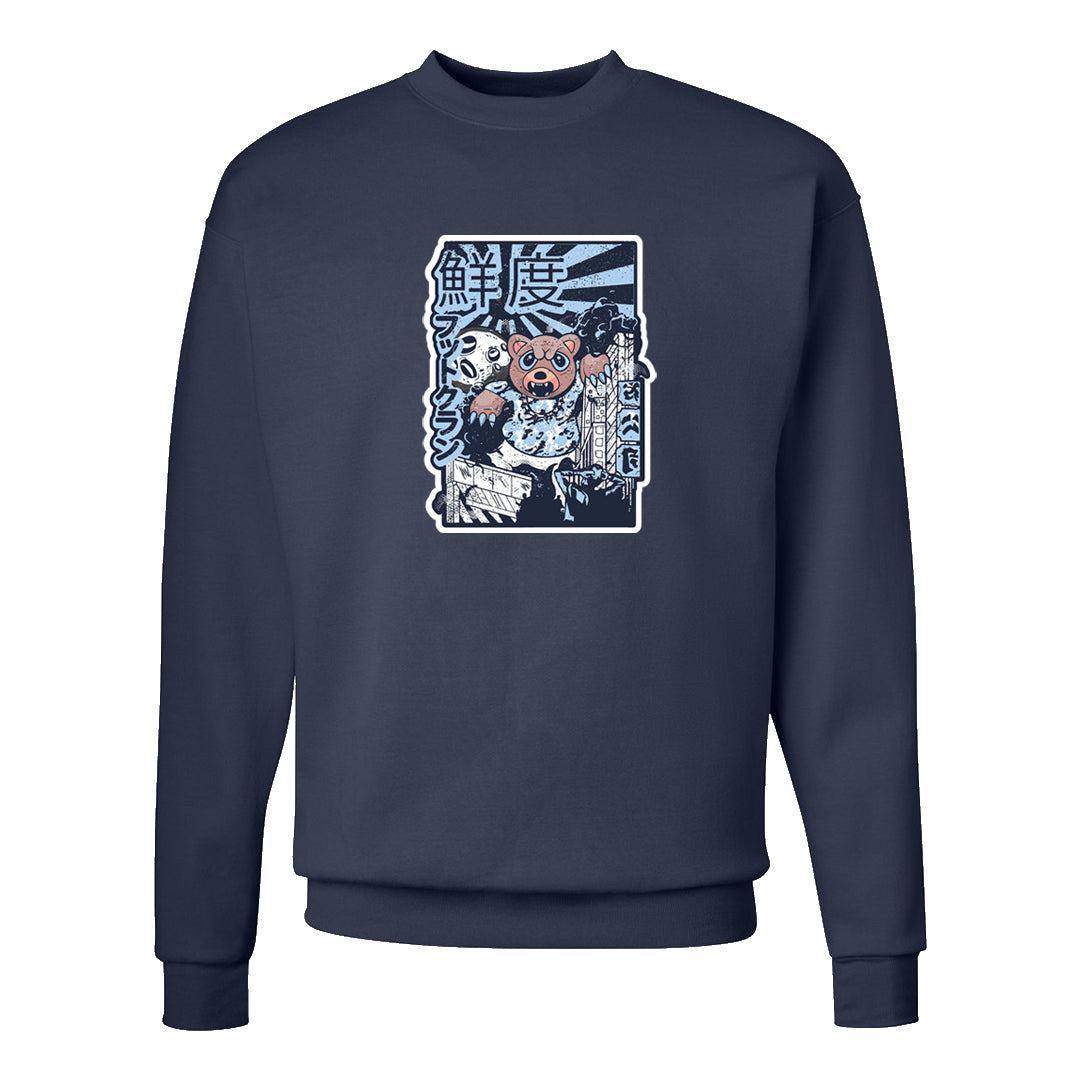 Midnight Navy 5s Crewneck Sweatshirt | Attack Of The Bear, Navy