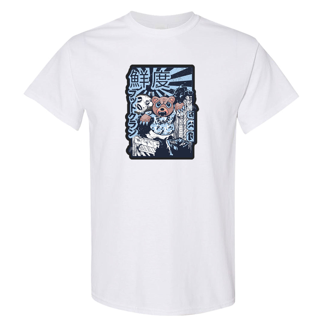 Midnight Navy 5s T Shirt | Attack Of The Bear, White