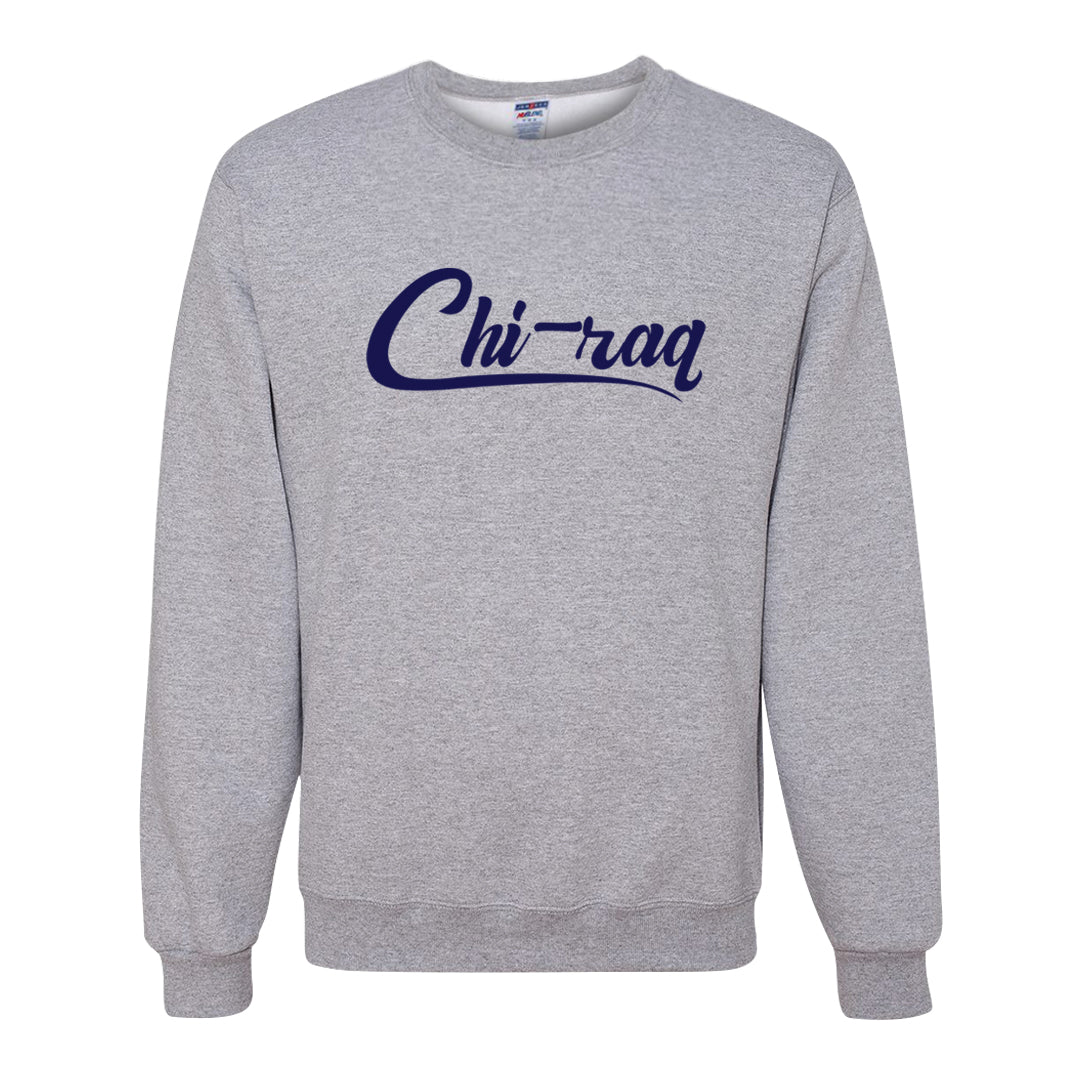 Midnight Navy 5s Crewneck Sweatshirt | Chiraq, Ash