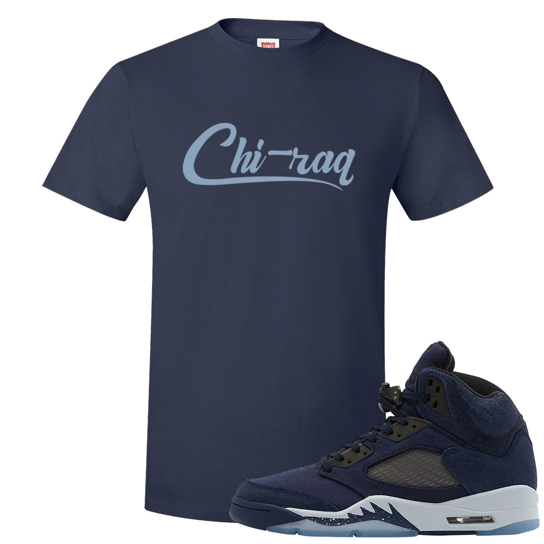 Midnight Navy 5s T Shirt | Chiraq, Navy