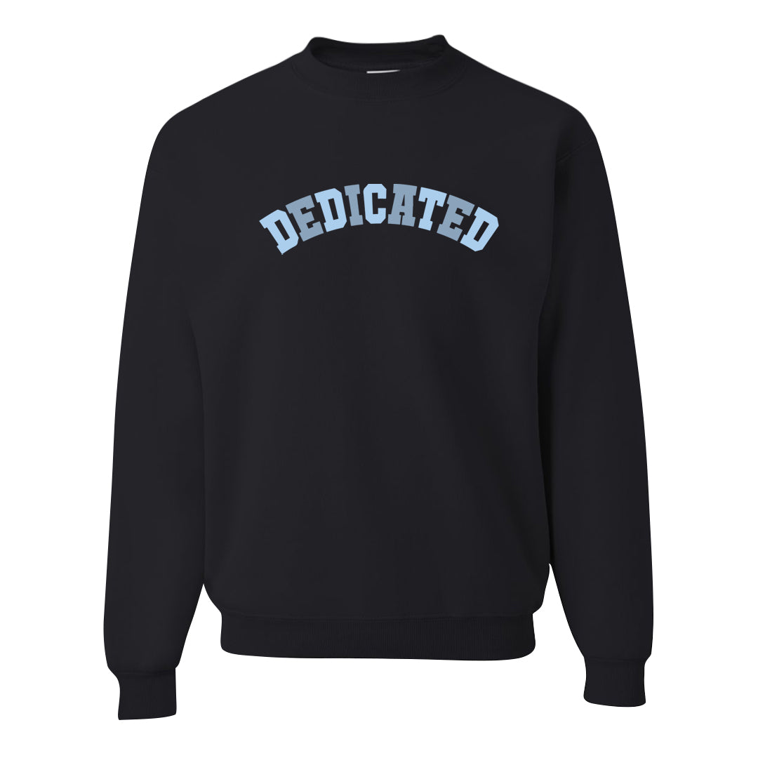 Midnight Navy 5s Crewneck Sweatshirt | Dedicated, Black