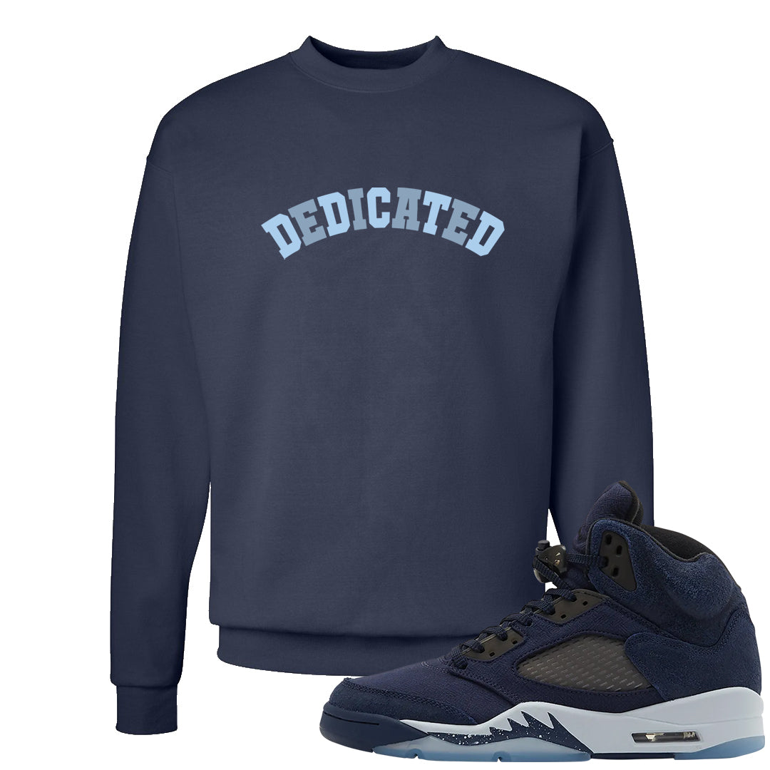 Midnight Navy 5s Crewneck Sweatshirt | Dedicated, Navy