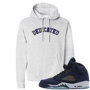 Midnight Navy 5s Hoodie | Dedicated, Ash