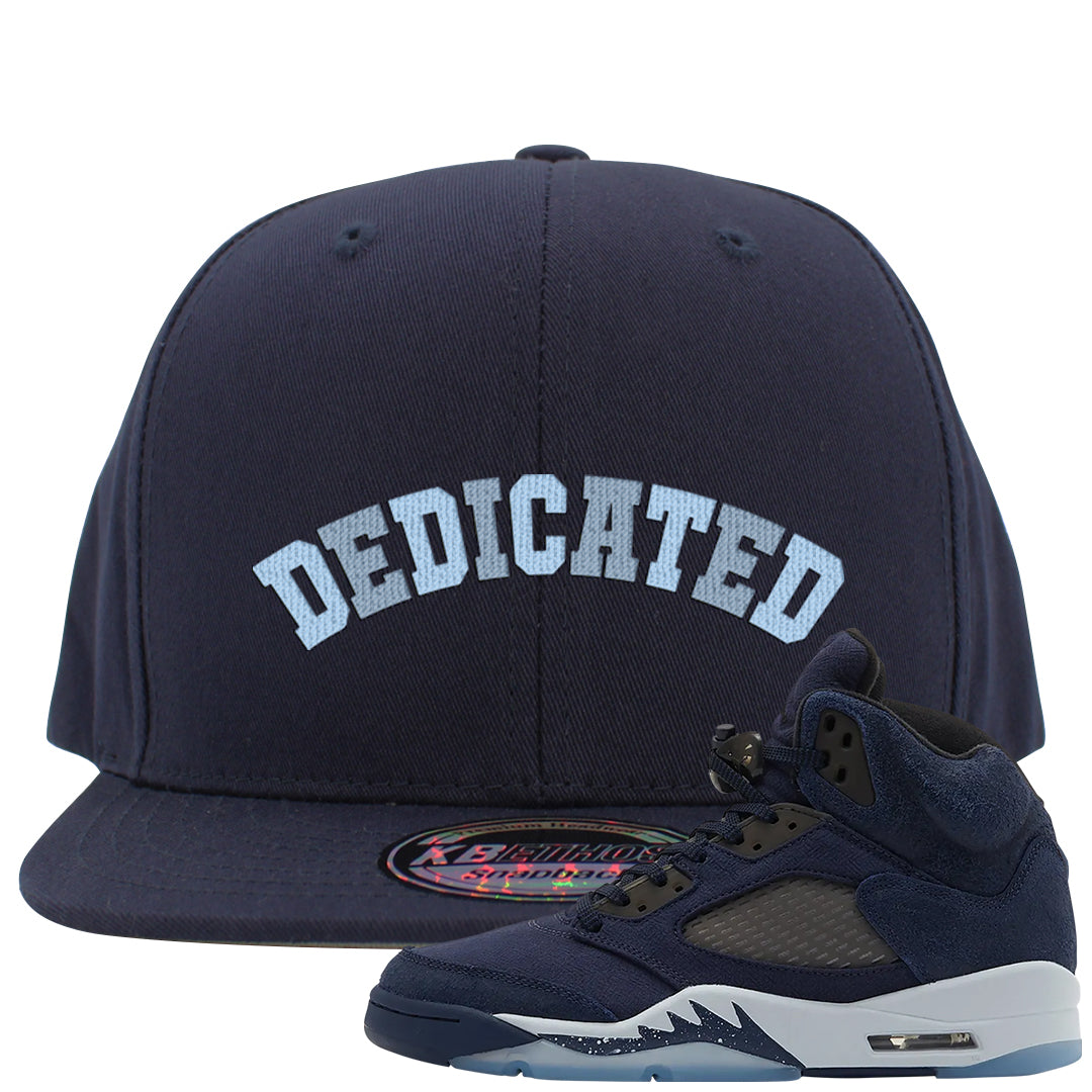 Midnight Navy 5s Snapback Hat | Dedicated, Navy