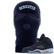 Midnight Navy 5s Ski Mask | Dedicated, Navy