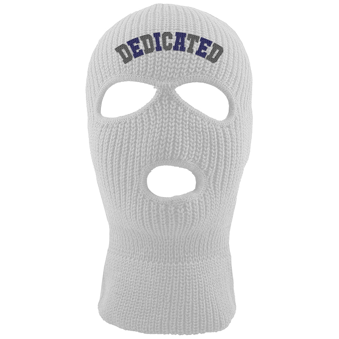 Midnight Navy 5s Ski Mask | Dedicated, White