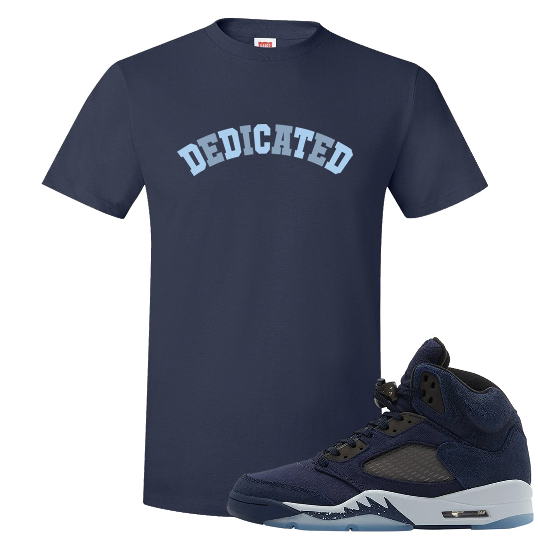 Midnight Navy 5s T Shirt | Dedicated, Navy