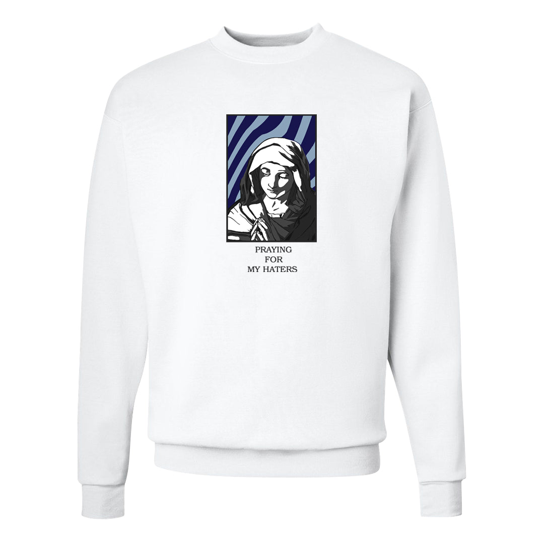 Midnight Navy 5s Crewneck Sweatshirt | God Told Me, White
