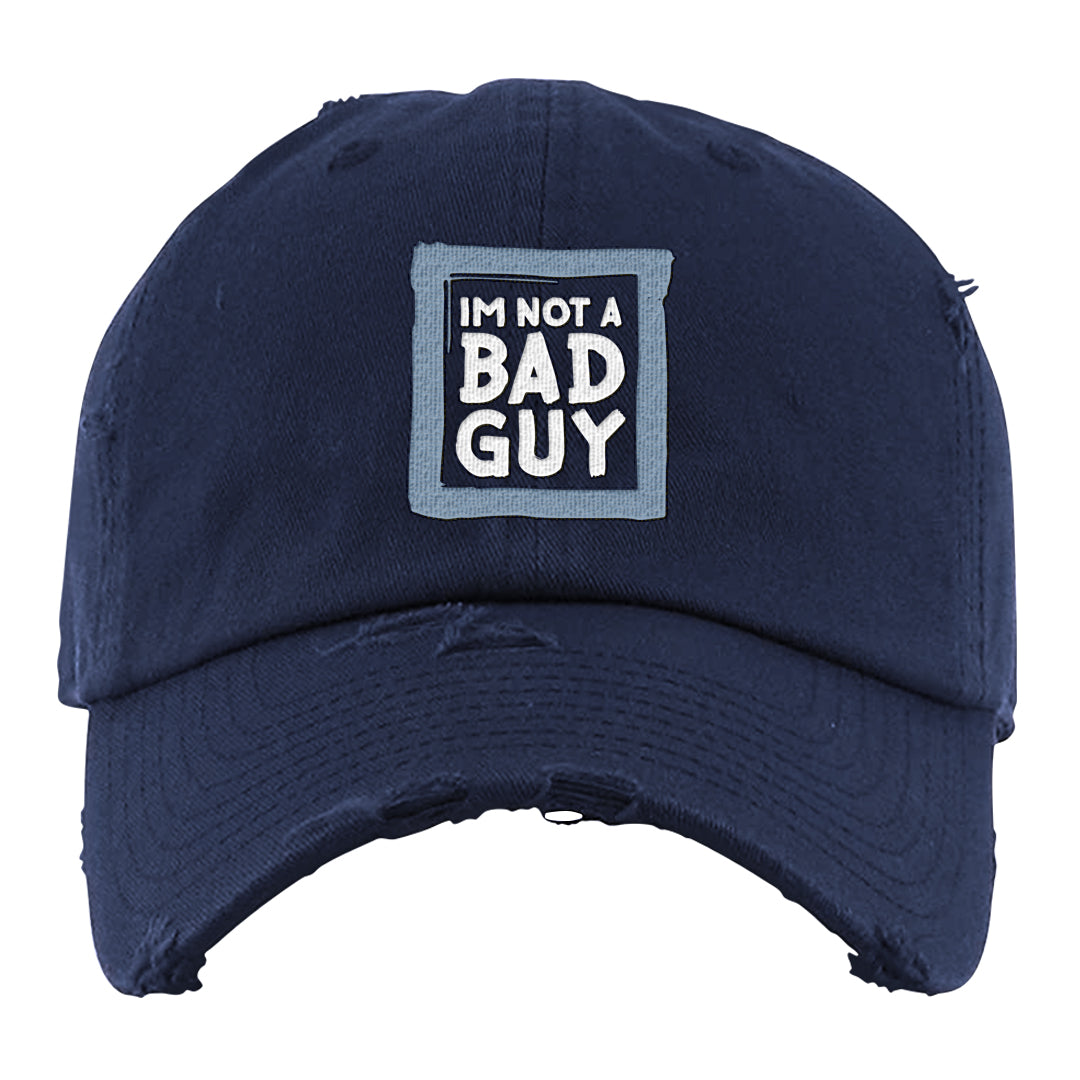 Midnight Navy 5s Distressed Dad Hat | I'm Not A Bad Guy, Navy