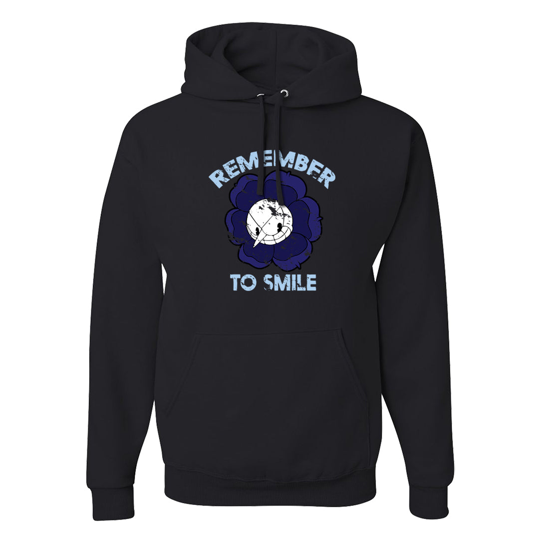 Midnight Navy 5s Hoodie | Remember To Smile, Black