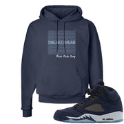 Midnight Navy 5s Hoodie | Thank You Sneakers, Navy