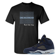 Midnight Navy 5s T Shirt | Thank You Sneakers, Black