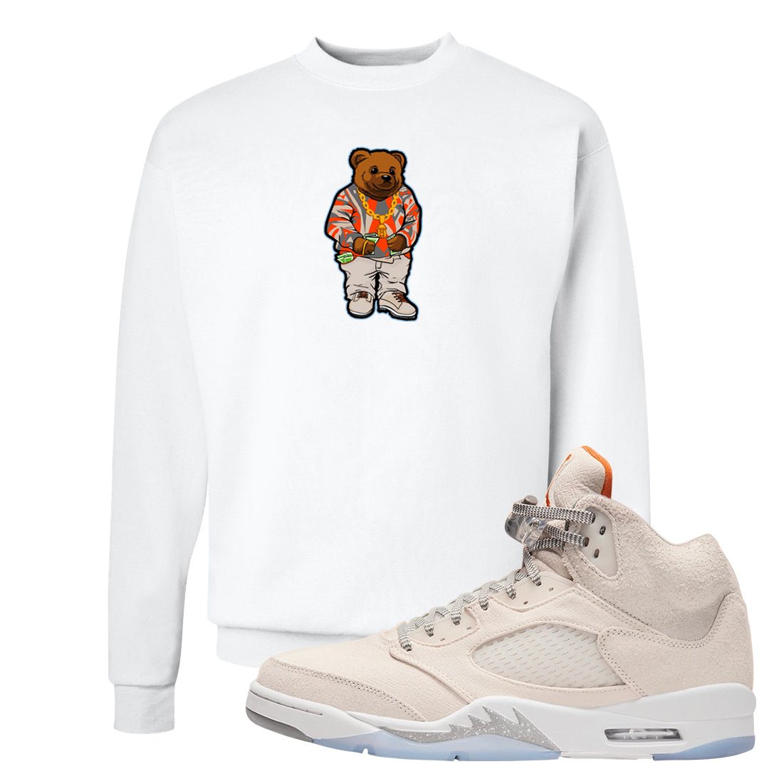 SE Craft 5s Crewneck Sweatshirt | Sweater Bear, White