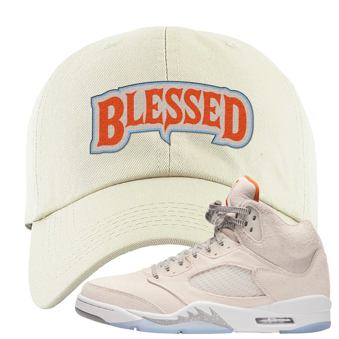 SE Craft 5s Dad Hat | Blessed Arch, White