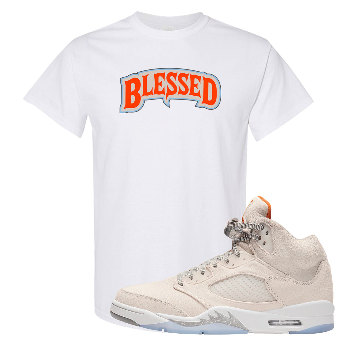 SE Craft 5s T Shirt | Blessed Arch, White