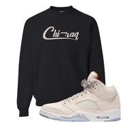 SE Craft 5s Crewneck Sweatshirt | Chiraq, Black