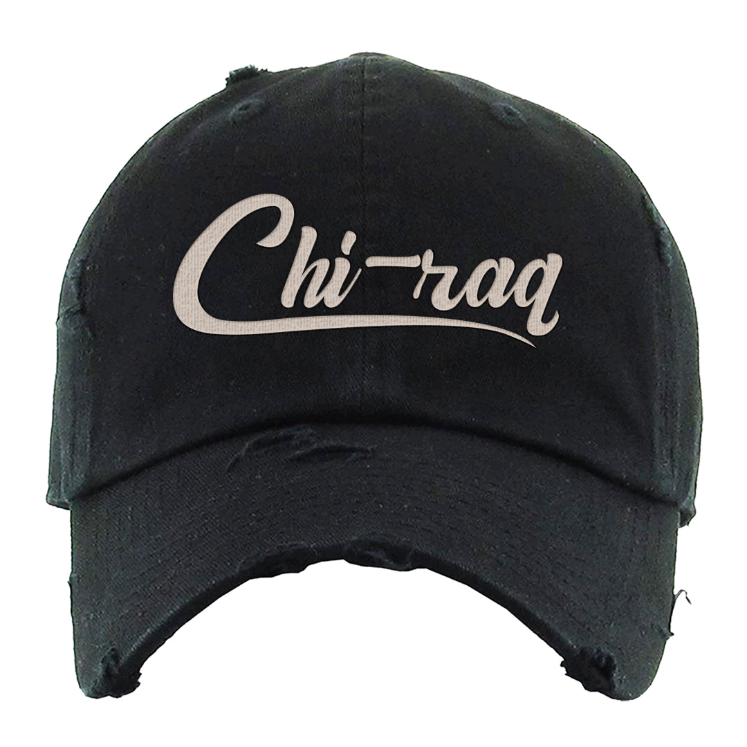 SE Craft 5s Distressed Dad Hat | Chiraq, Black