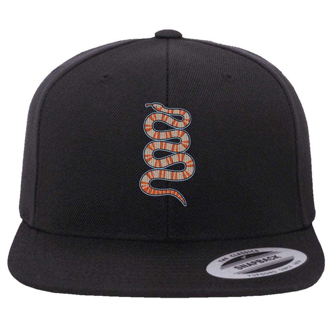 SE Craft 5s Snapback Hat | Coiled Snake, Black