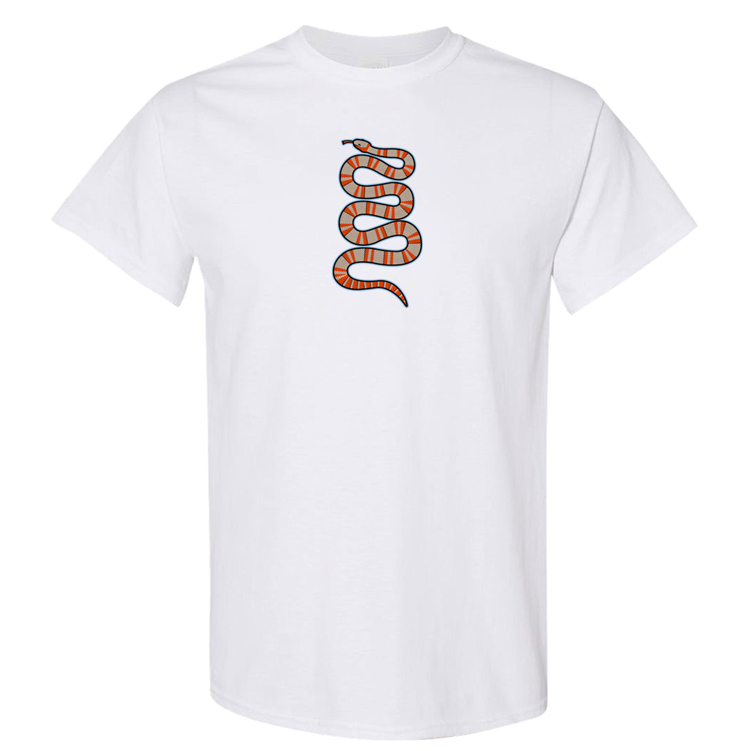 SE Craft 5s T Shirt | Coiled Snake, White