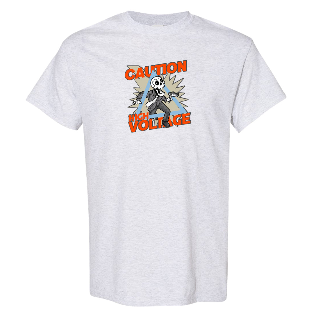 SE Craft 5s T Shirt | Caution High Voltage, Ash