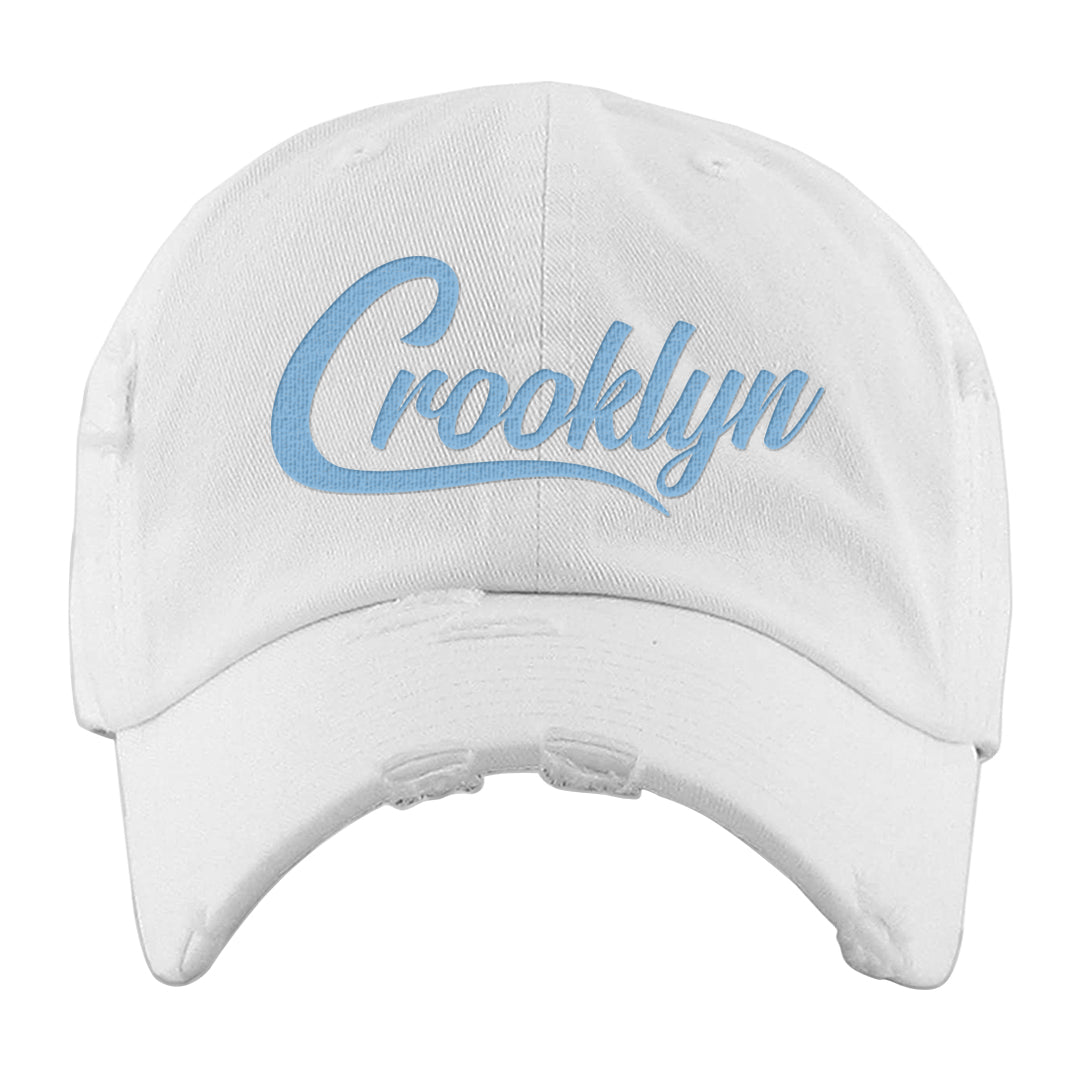 SE Craft 5s Distressed Dad Hat | Crooklyn, White