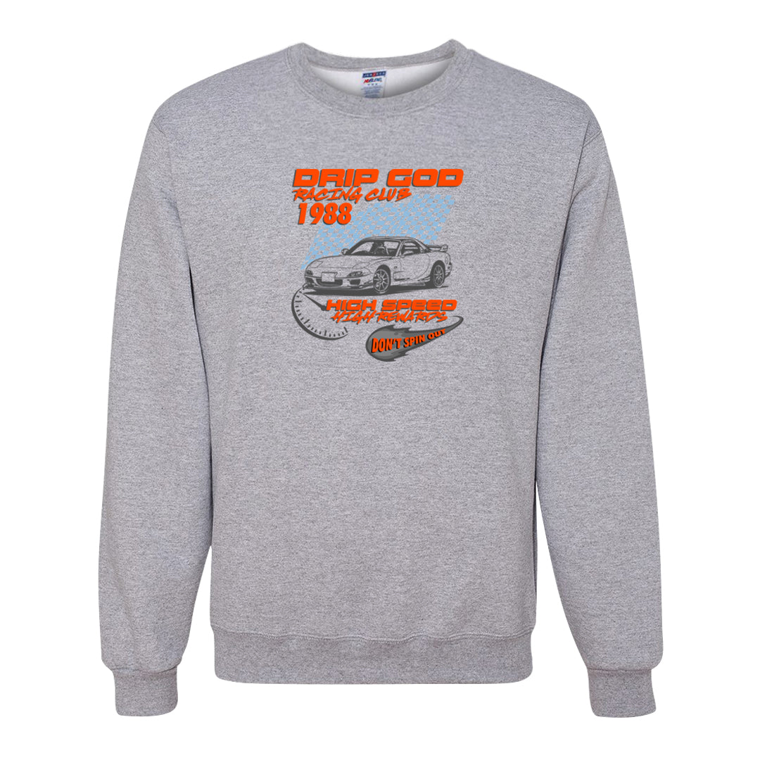 SE Craft 5s Crewneck Sweatshirt | Drip God Racing Club, Ash