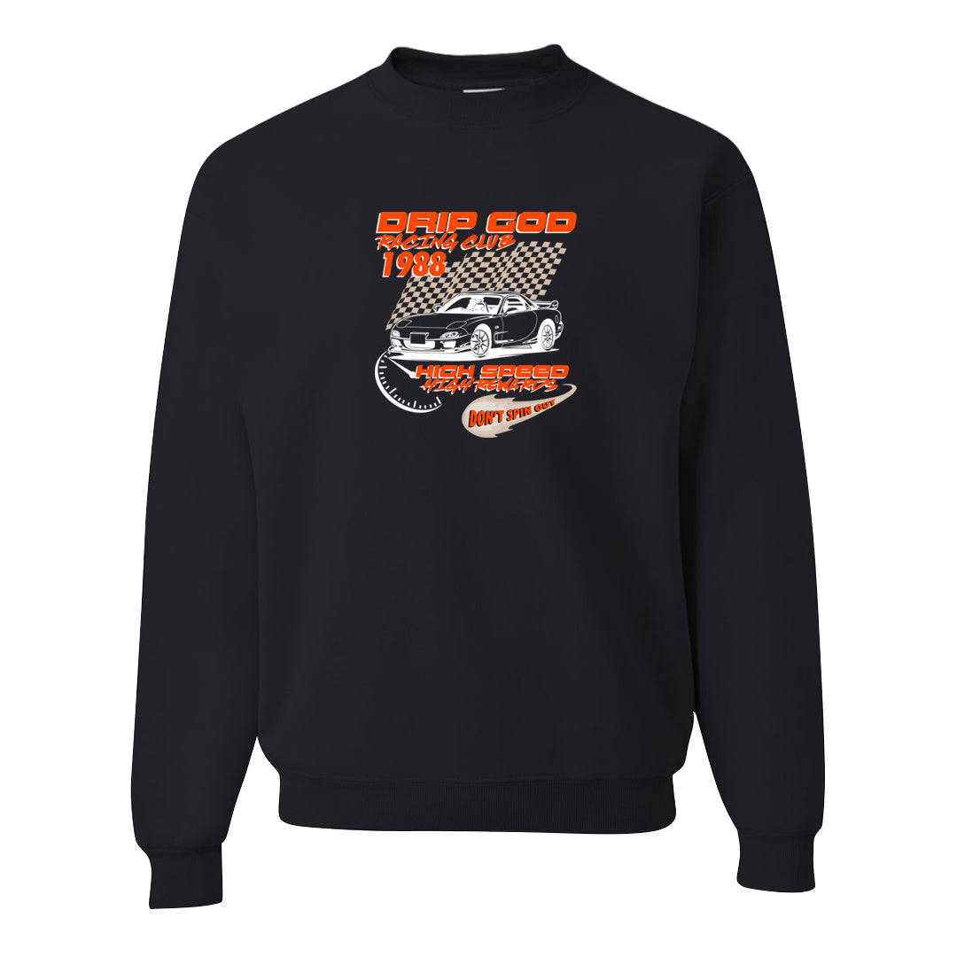 SE Craft 5s Crewneck Sweatshirt | Drip God Racing Club, Black