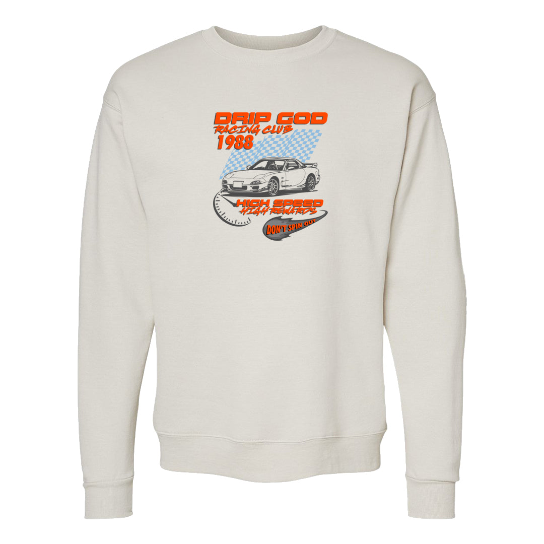 SE Craft 5s Crewneck Sweatshirt | Drip God Racing Club, Sand